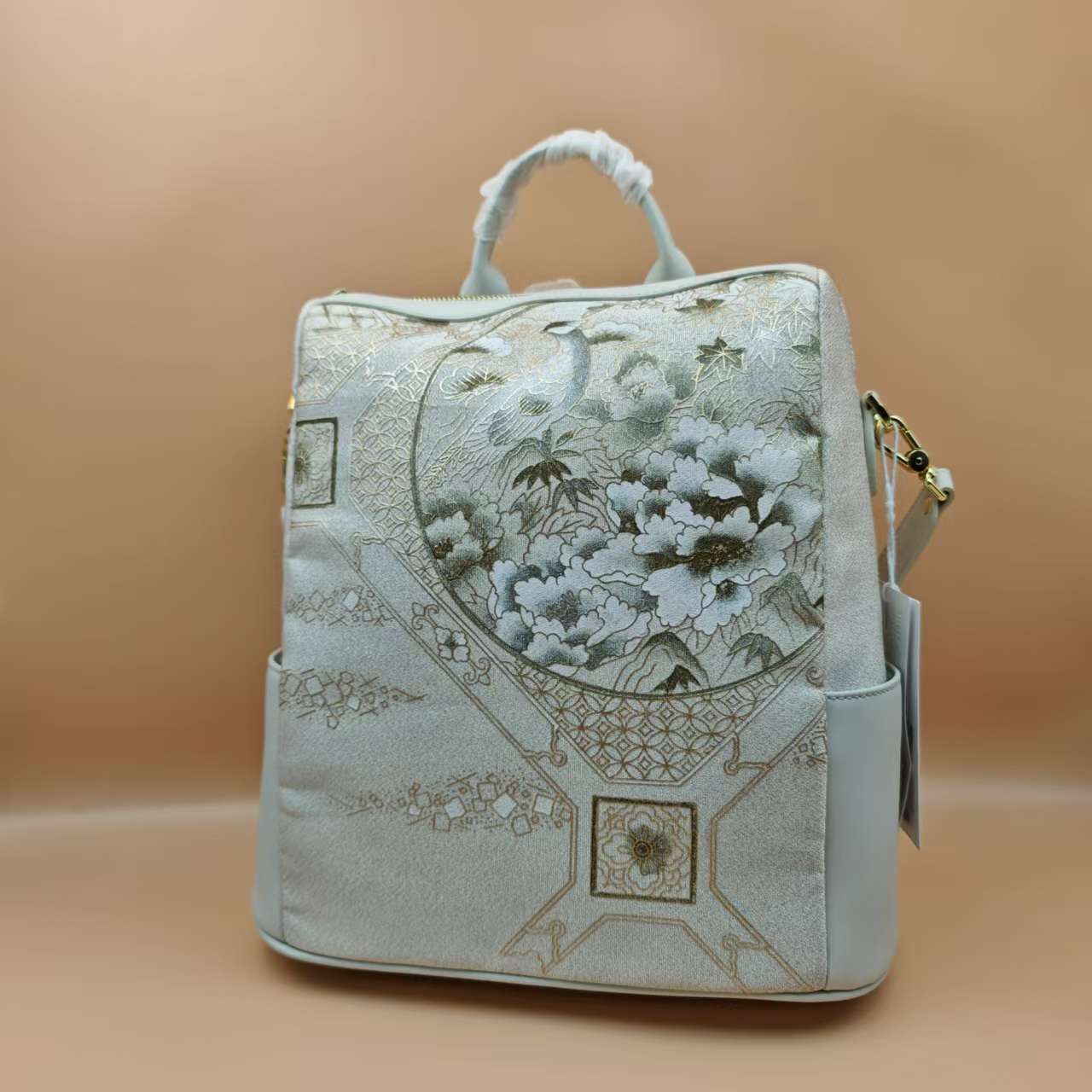 锦美人锦美人女包-A双肩包-唐织唐锦面料真丝蚕丝非遗织锦轻奢