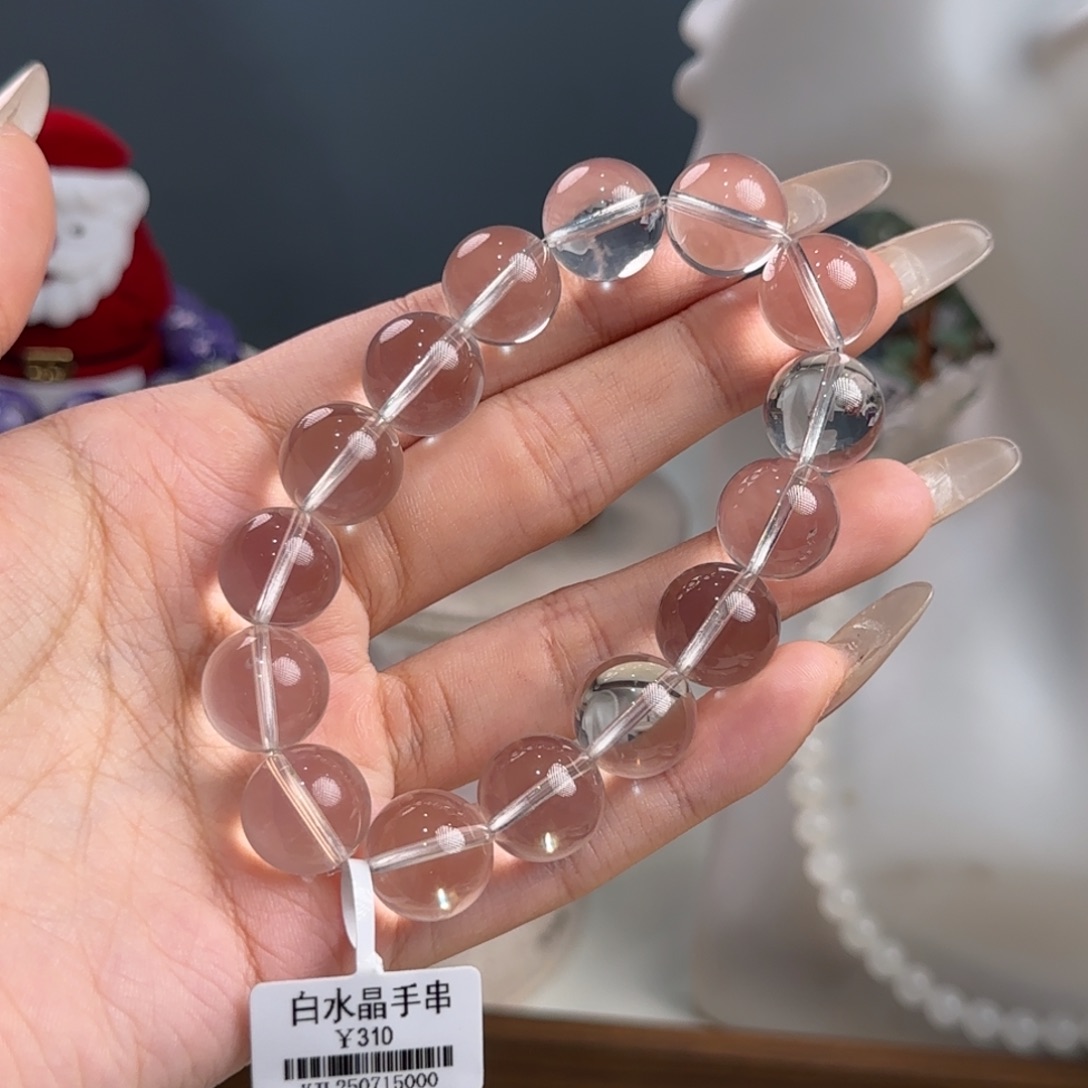 未镶嵌水晶手链白水晶手串