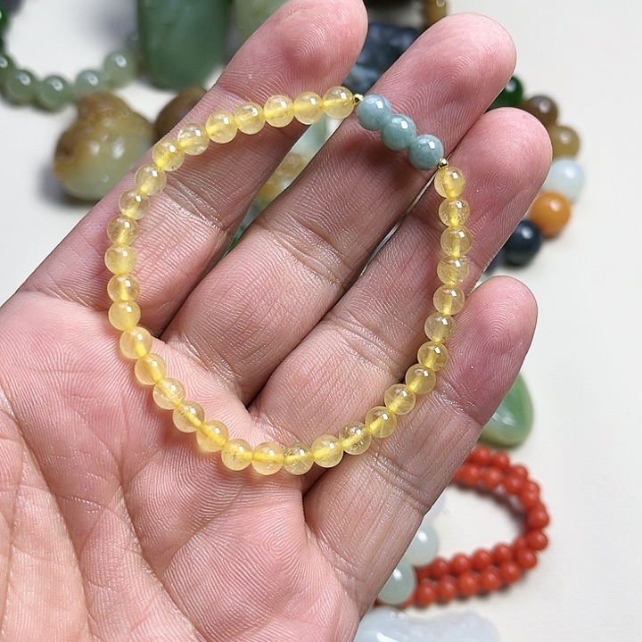 【闪购商品】黄晶手链未镶嵌999999977