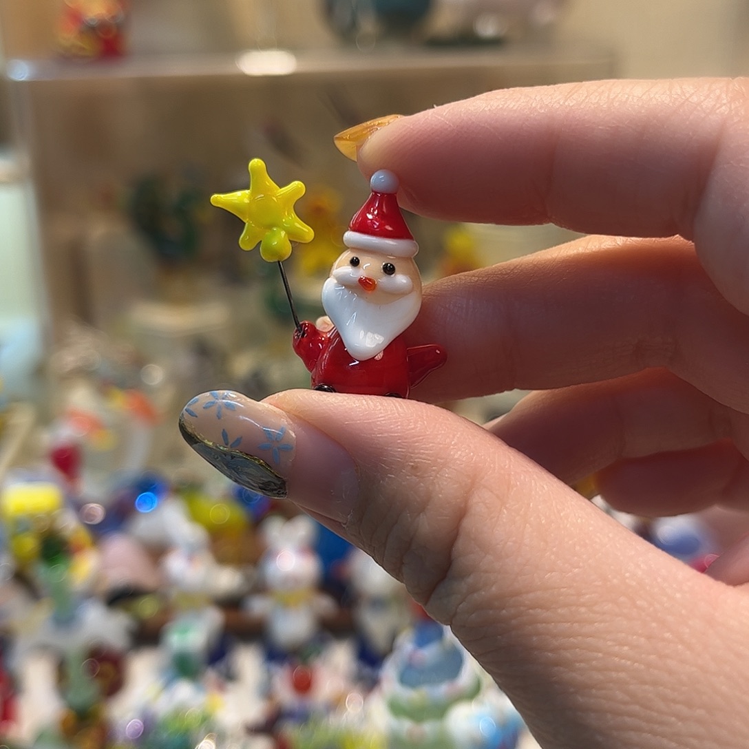 琉璃手工艺品圣诞老人