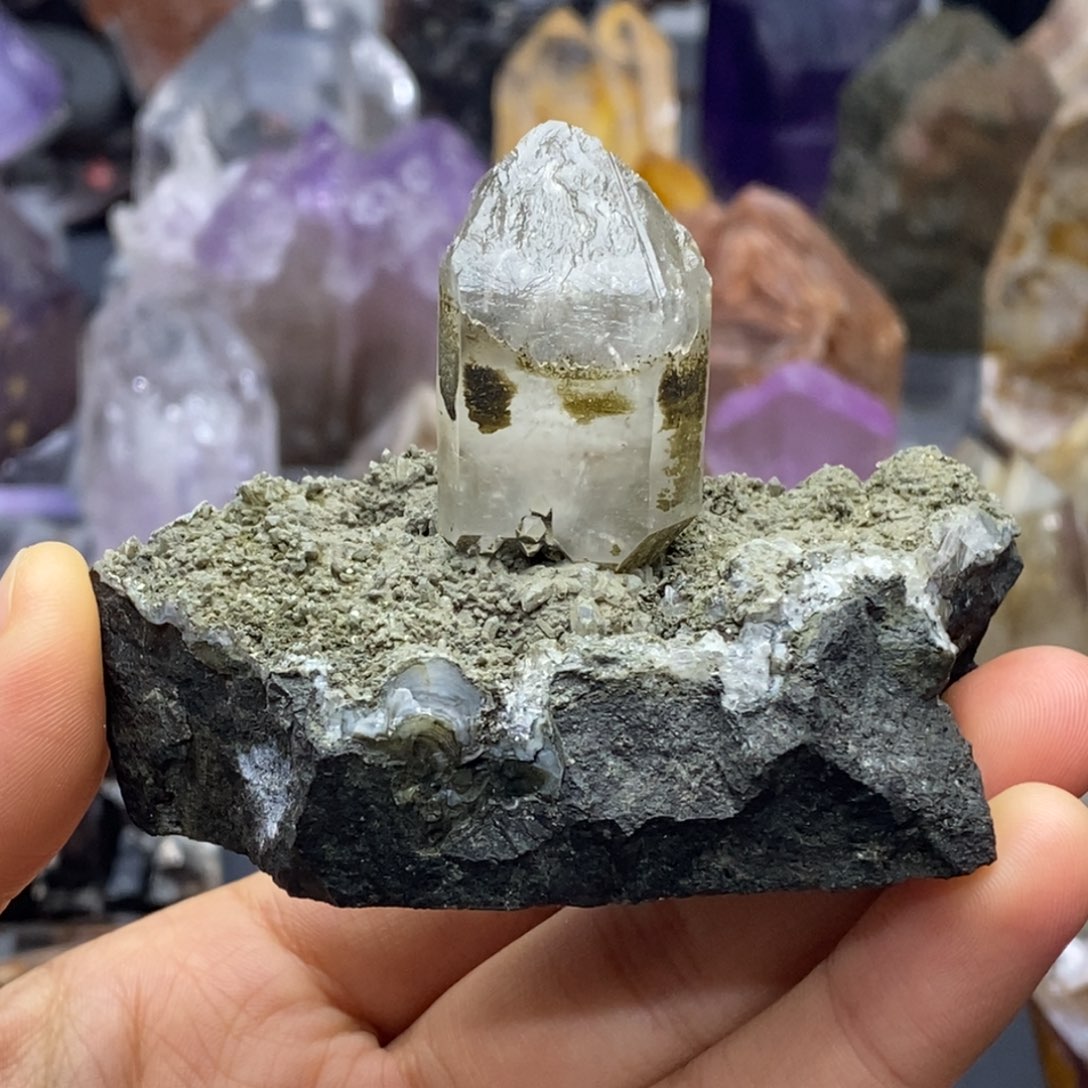 水晶摆件未镶嵌纳米绿泥