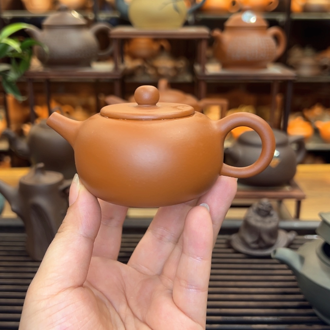 【闪购商品】紫砂茶壶福利一厂 1998年平盖苹果壶 90cc