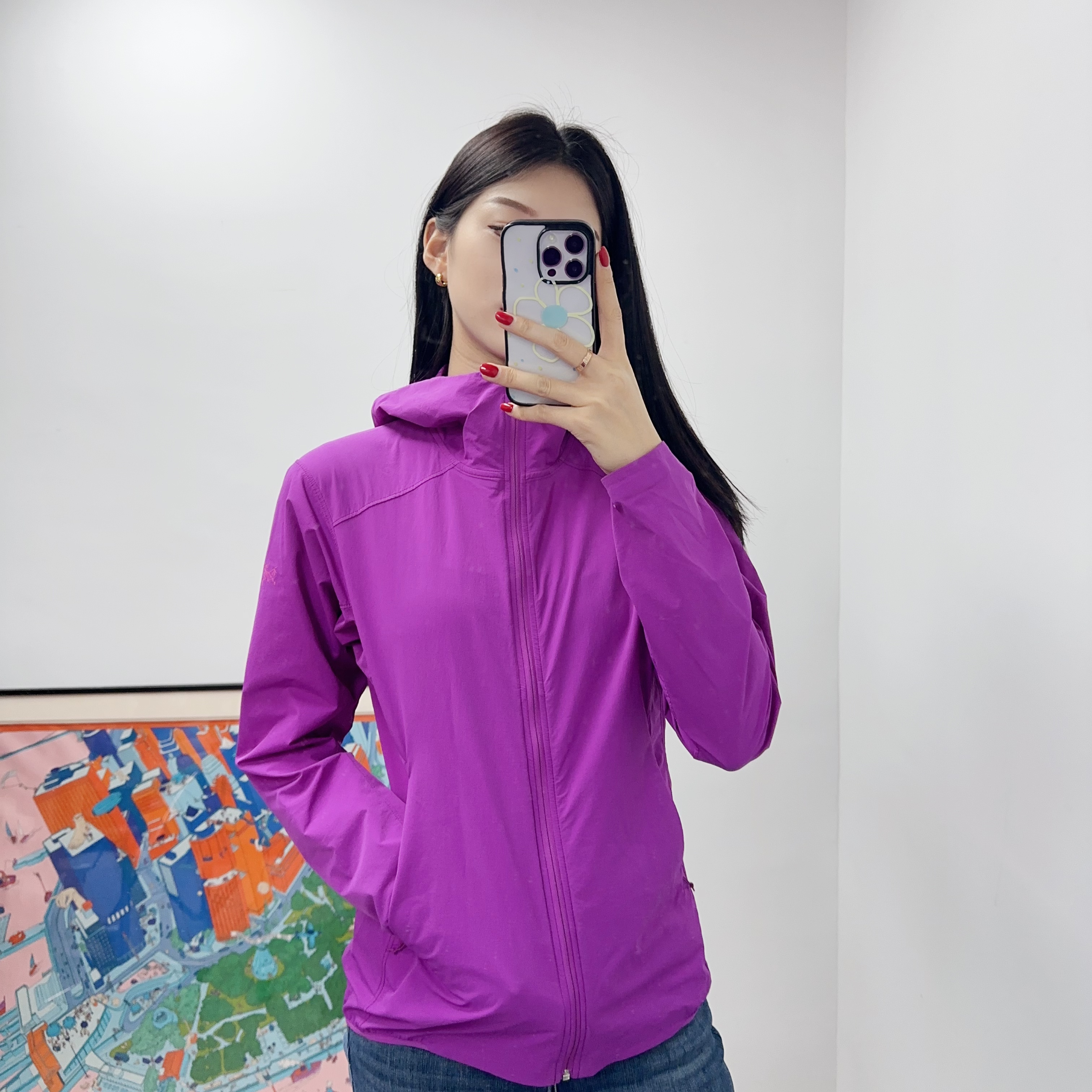 95新 ARC'TERYX/始祖鸟  始祖鸟冲锋衣紫色m码/251031ZMM1L01