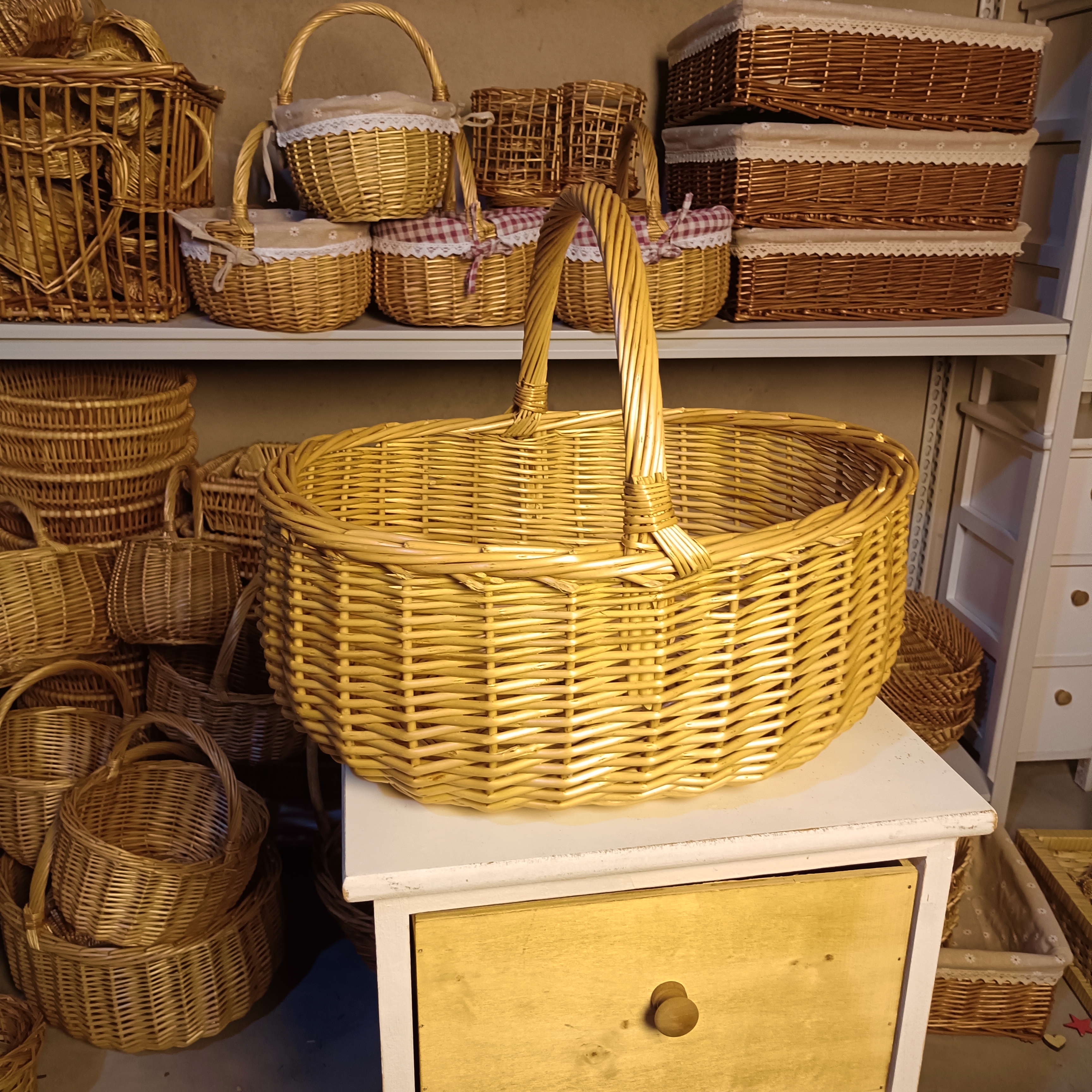 天然植物柳条手工提篮会有微瑕介意勿拍