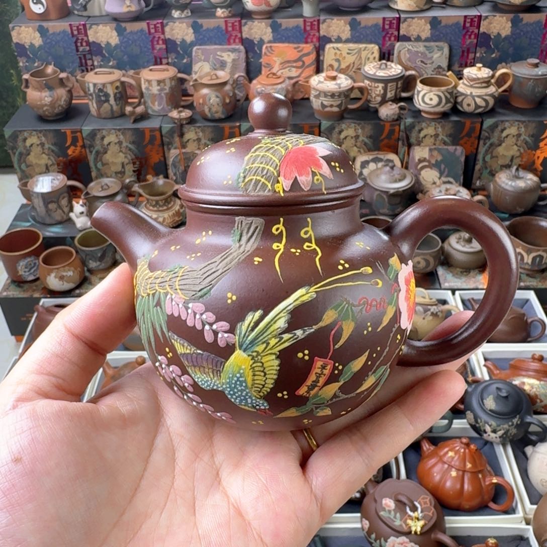 茶壶紫砂250cc原矿精工半手