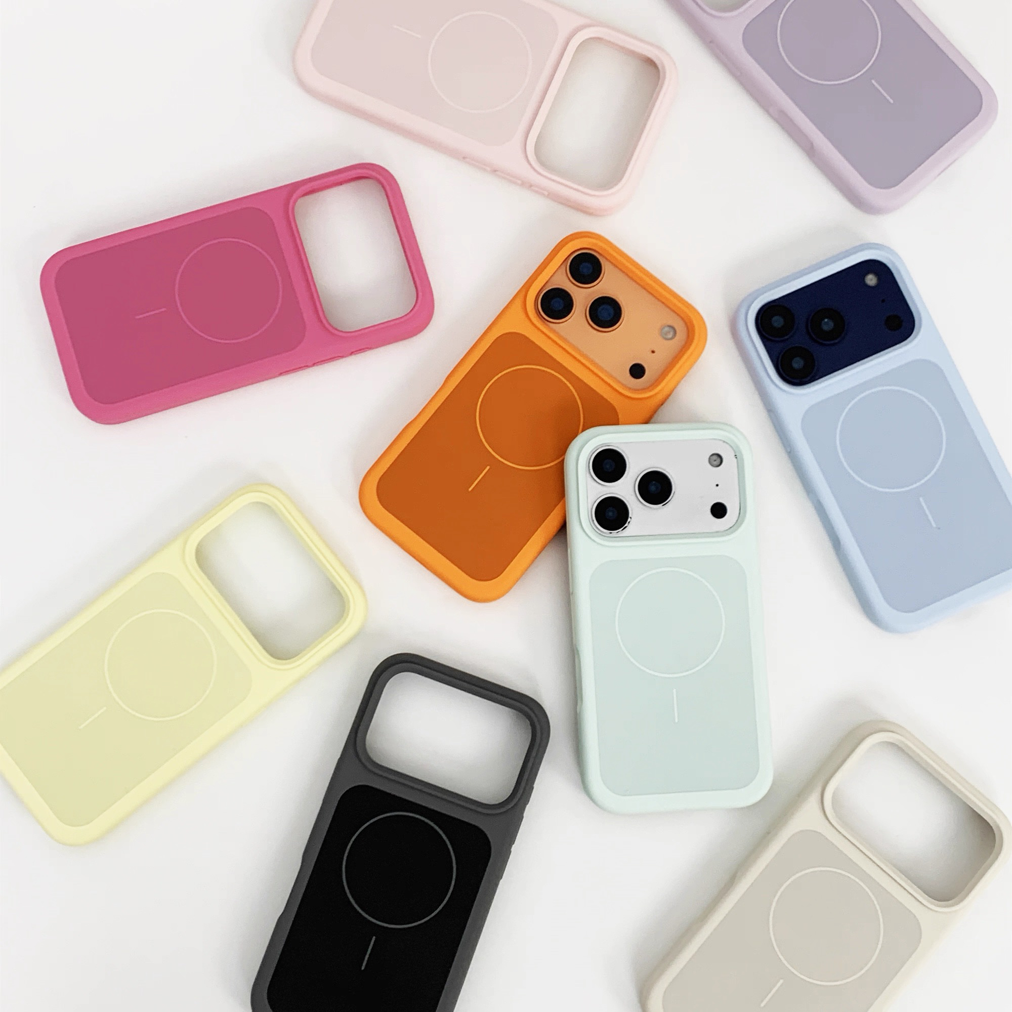 新款液态硅胶17双色细圈磁吸适用于iPhone17promax手机壳苹果16p