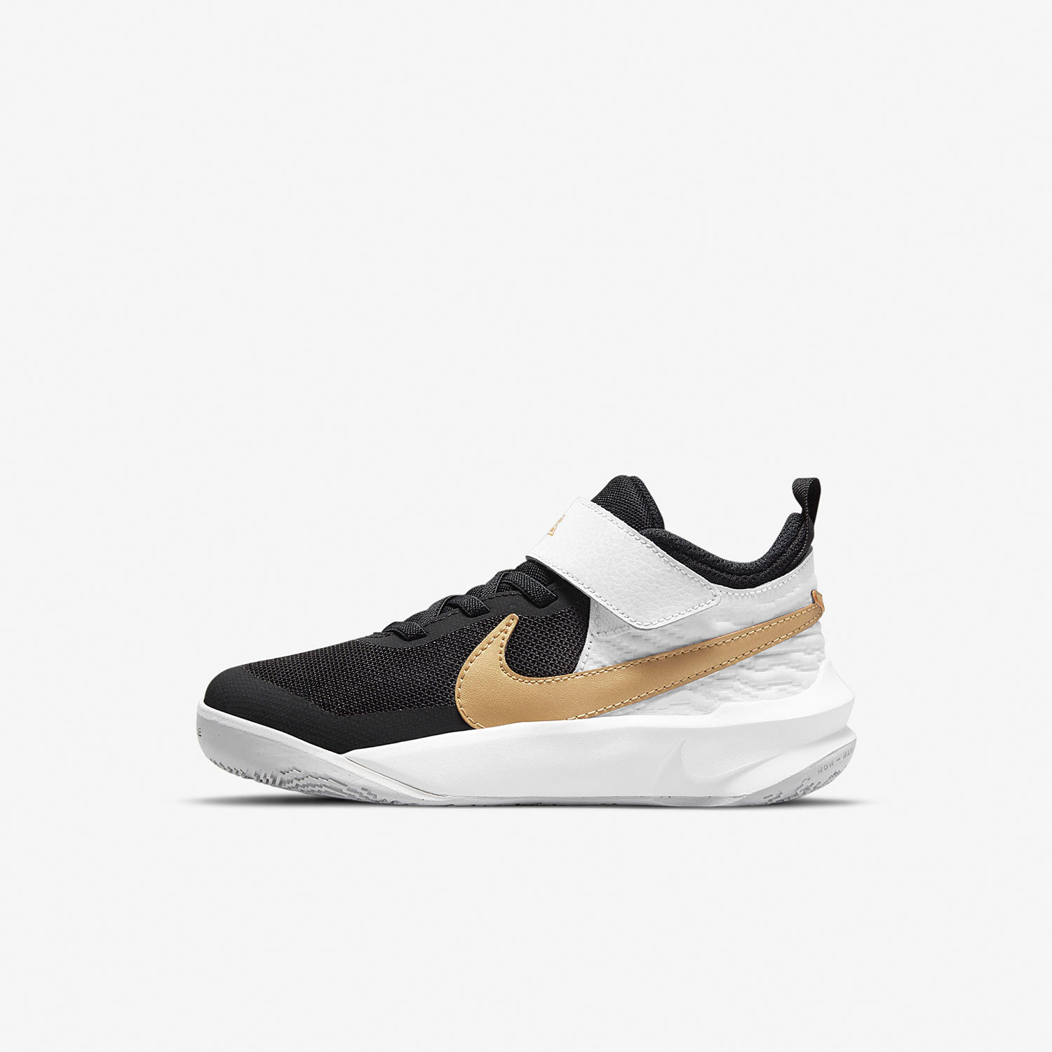 正品耐克NIKE TEAMHUSTLE团队篮球鞋男童女童魔术贴运动鞋CW6736