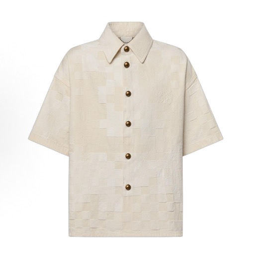 未使用 LouisVuitton/路易威登 XS/24新款 菲董棋盘格 牛仔短袖