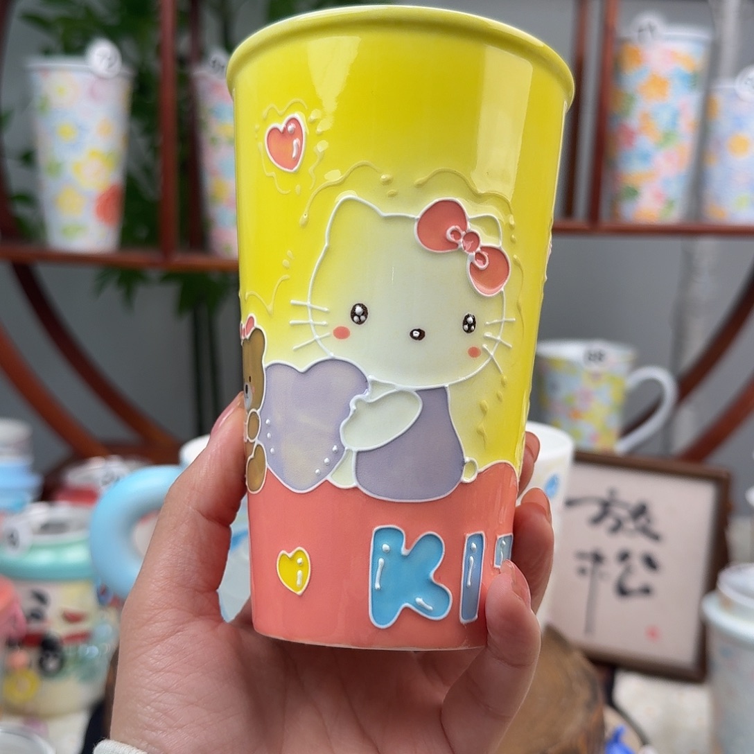 陶20景德镇手绘高温釉下彩