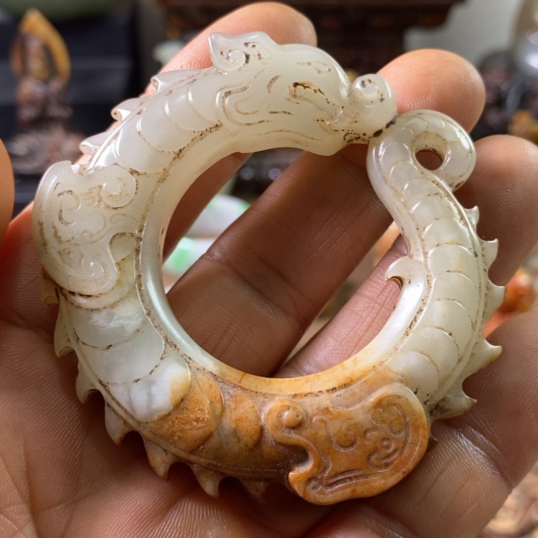 和田玉（糖玉）颈饰未镶嵌