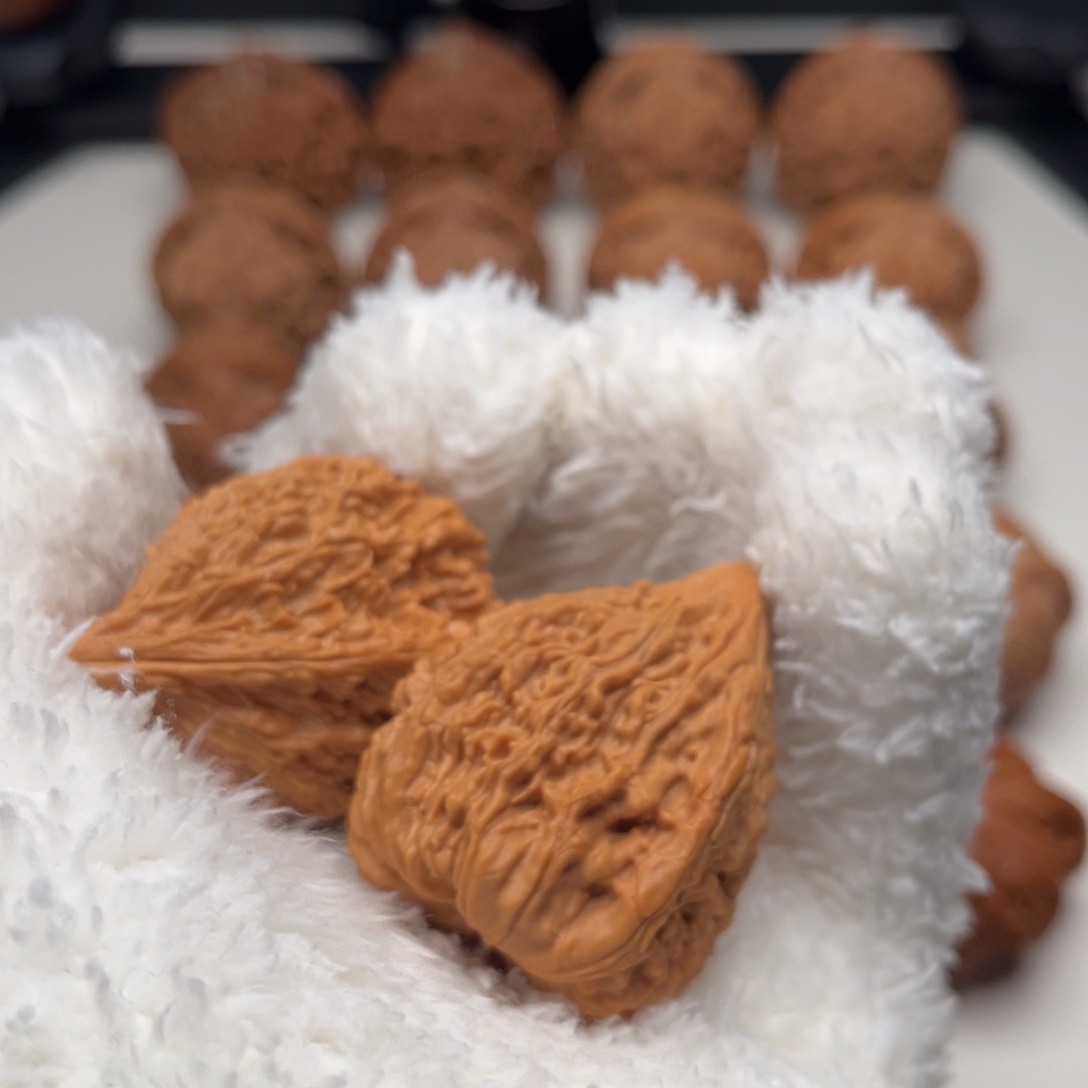 锅****核桃把件35 塔尖（精修打底）