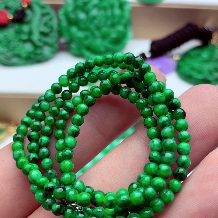 翡翠未镶嵌毛衣链