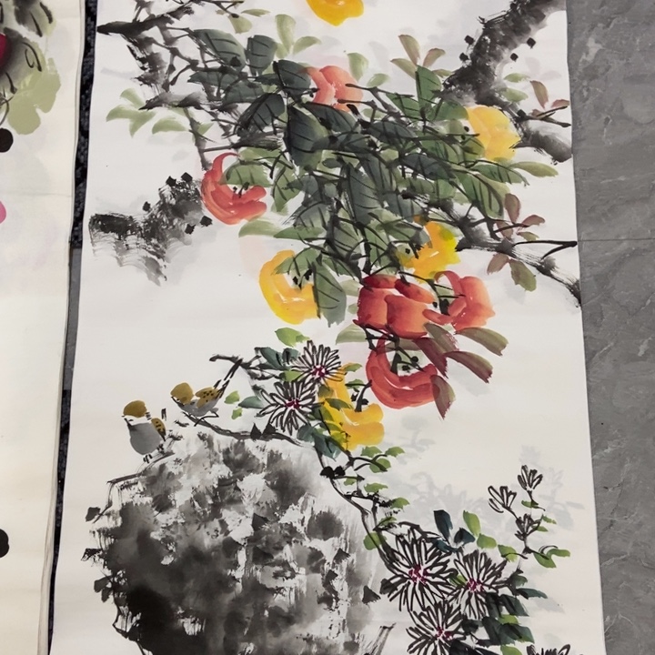 枕书斋画廊的直播间