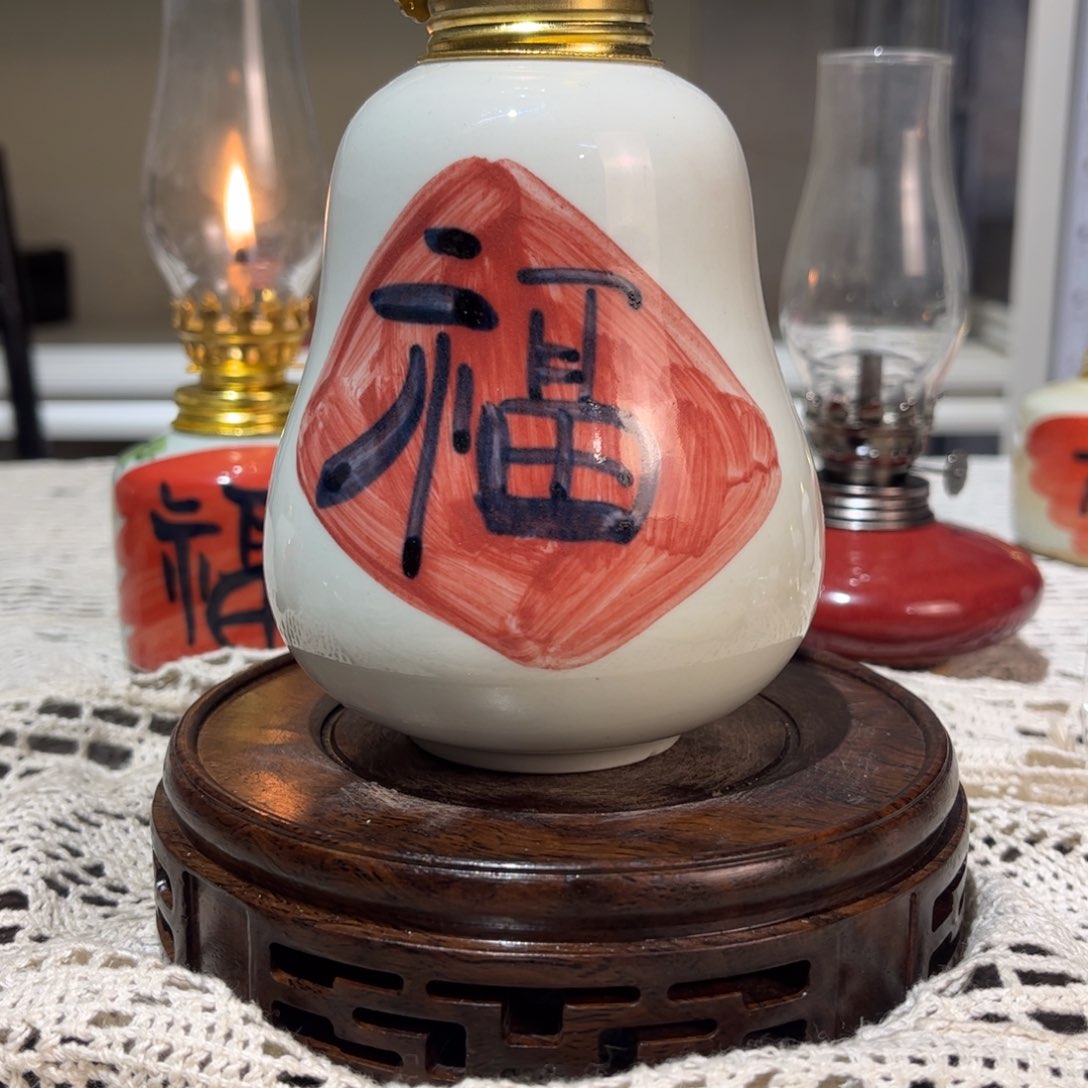 摆件景德镇陶瓷香薰灯