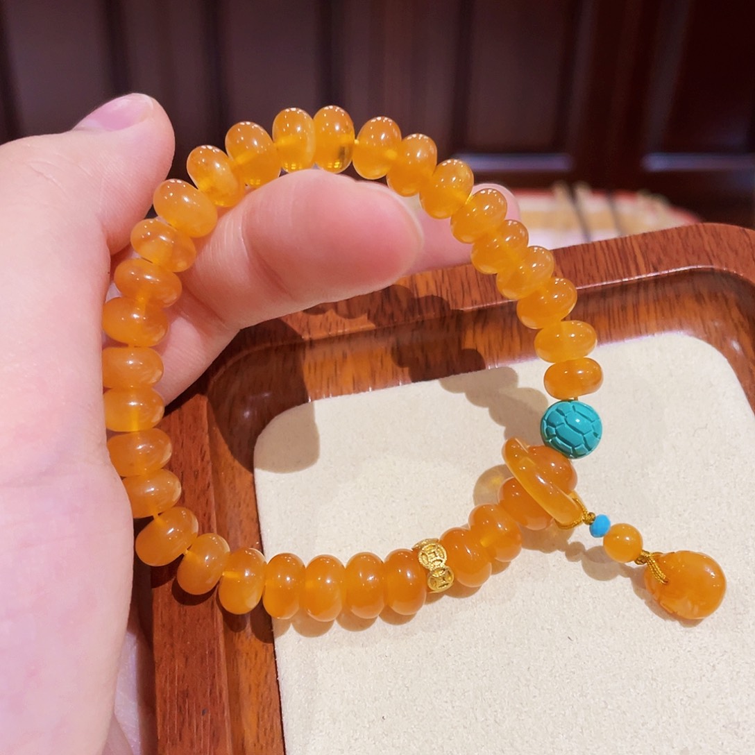 蜜蜡手链未镶嵌手串