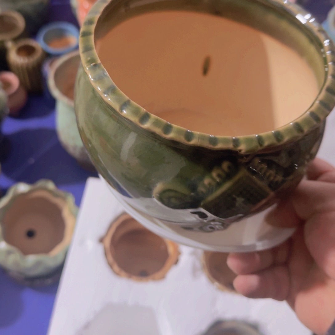 紫砂花盆粗陶盆醋