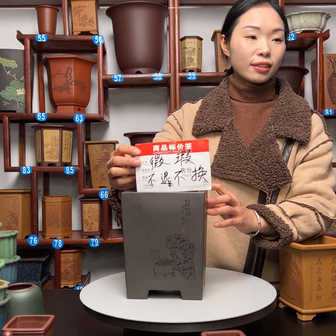 紫砂花盆李*森紫砂花盆