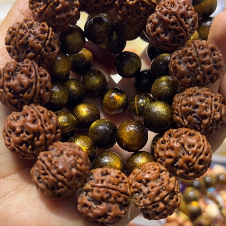 大果紫檀（缅甸花梨）1.4柳手串