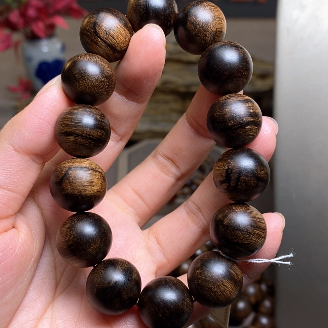 沉香手串越南芽庄瘤疤黄棋楠1.6