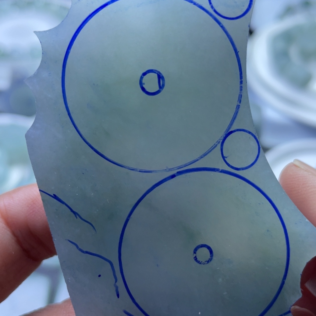 定制翡翠未镶嵌裸石包工2平安扣