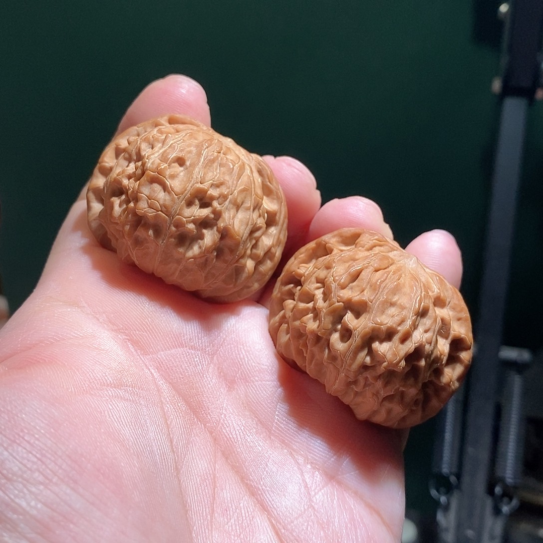 文玩核桃把件43磨盘全品