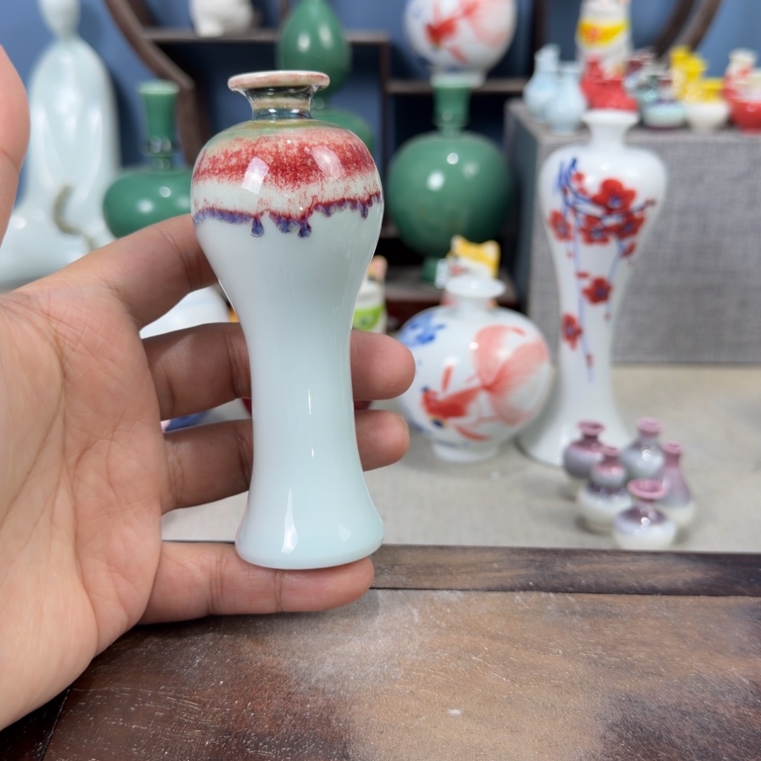 陶瓷手工小花器摆件