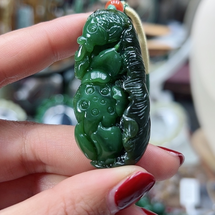 和田玉（碧玉）颈饰未镶嵌35