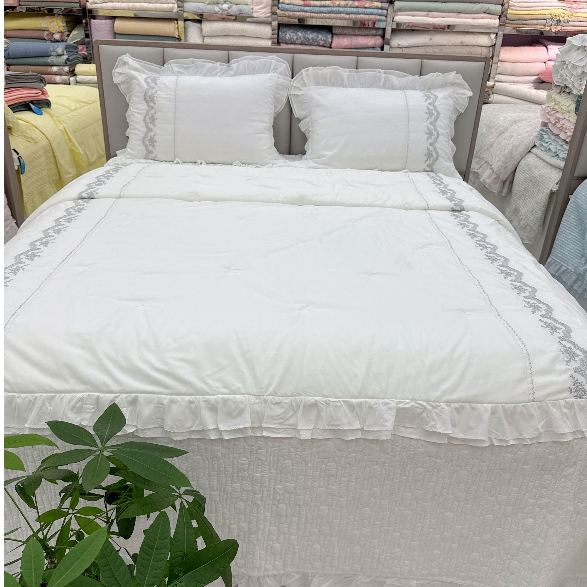  婷阳禄❀ 悠然莫代尔四件套绗缝柔软                           