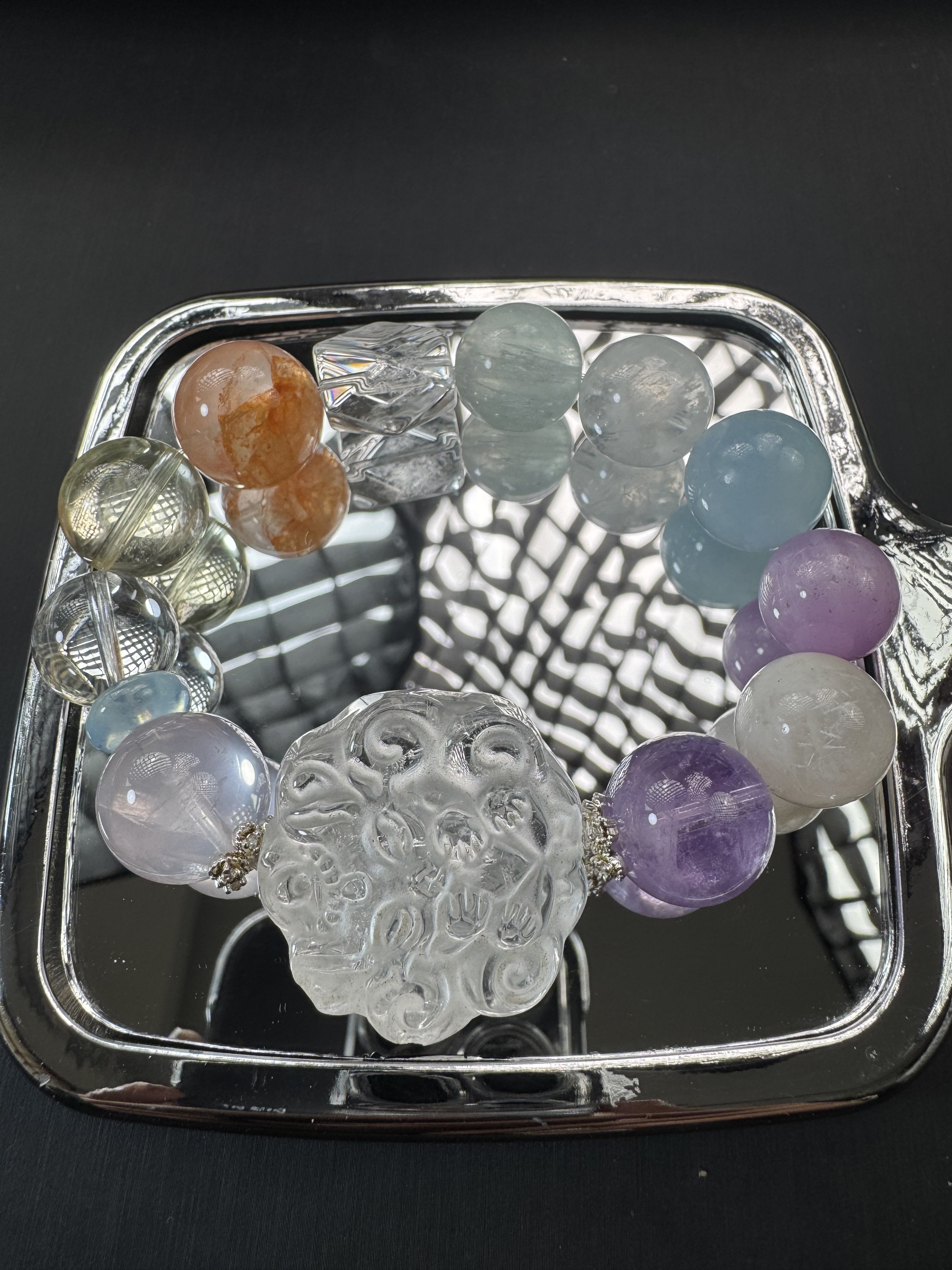 A543  水晶多宝手链13-16mm+多样性发一