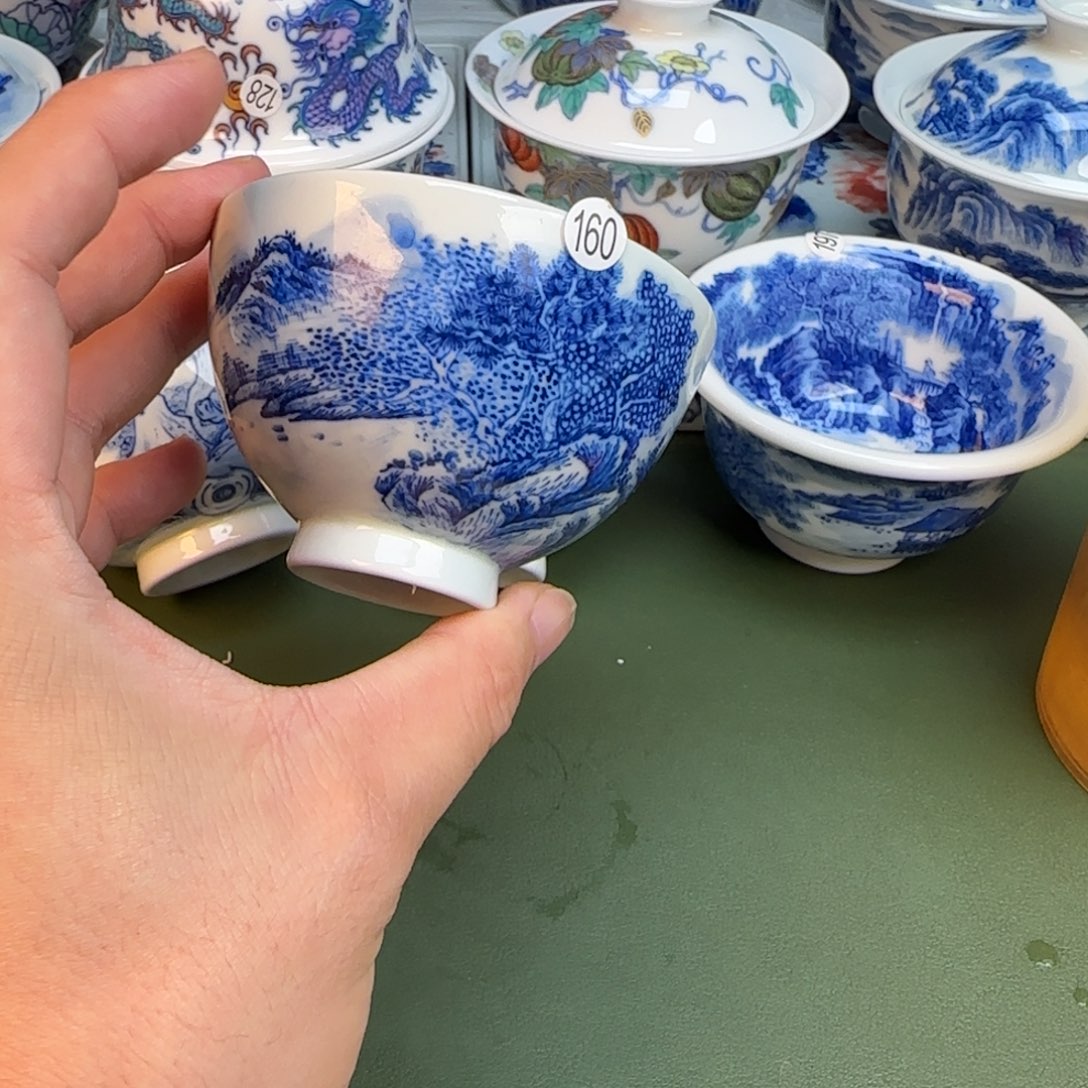 彦祖纯手工手绘茶具160