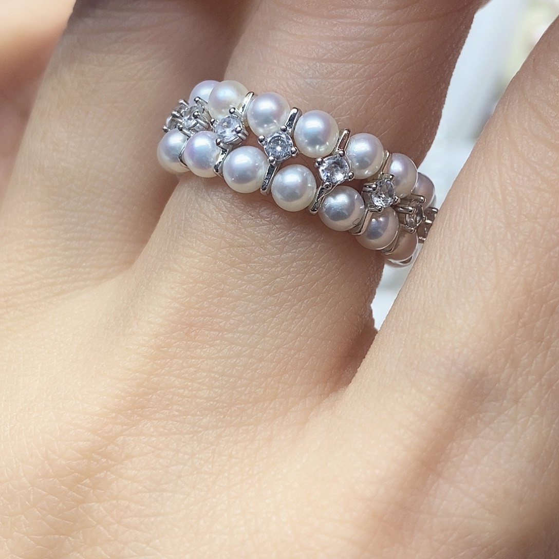 未镶嵌戒指淡水珍珠