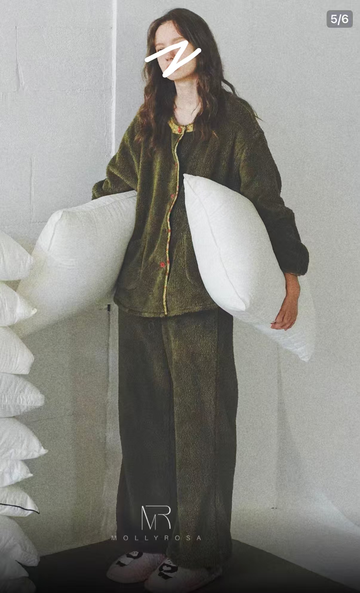 二小姐/长袖长裤加绒加厚睡衣家居服套装百搭设计中式休闲