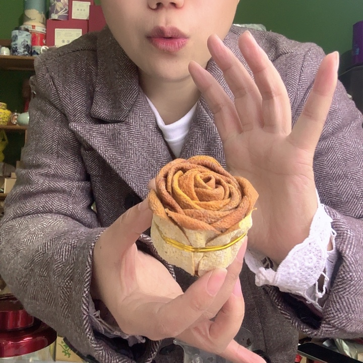 茶坑大红皮50克玫瑰花状