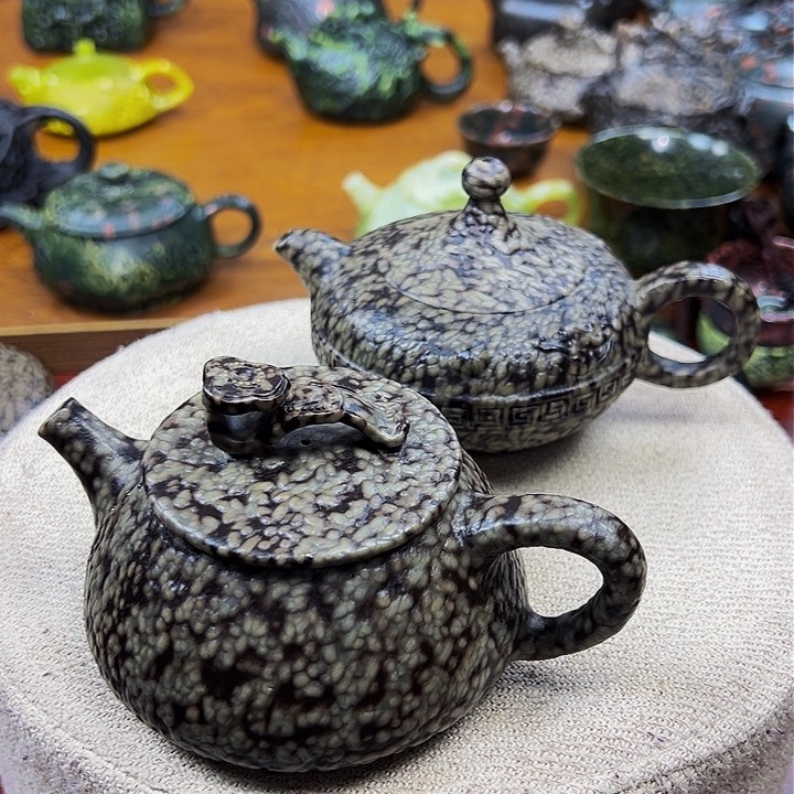 茶空间天然石料原米粒石乐*谜