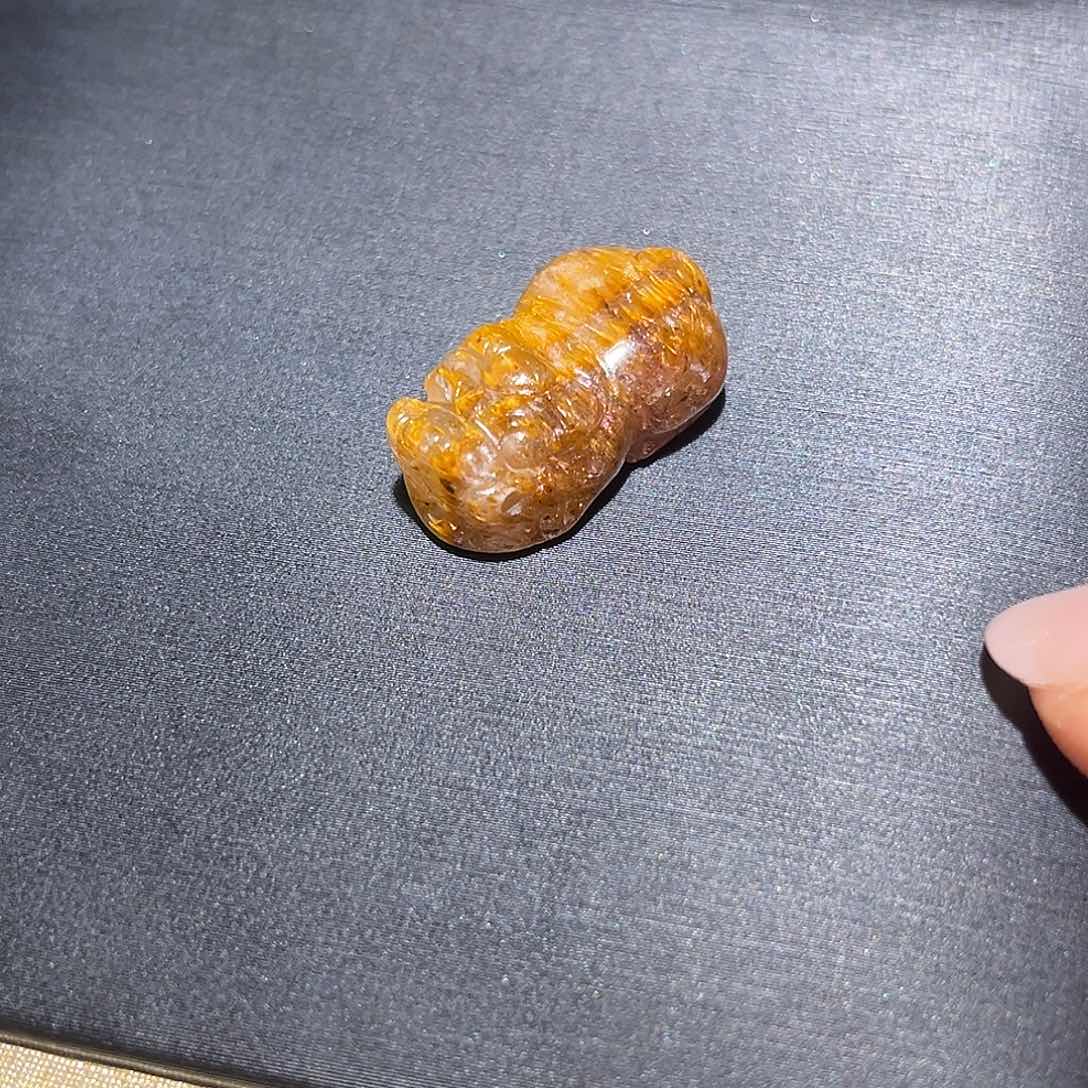紫钛貔貅未镶嵌水晶一*猫