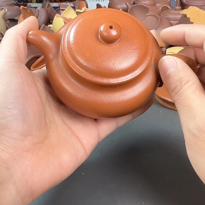 茶壶紫砂周开芳红降坡仿古260