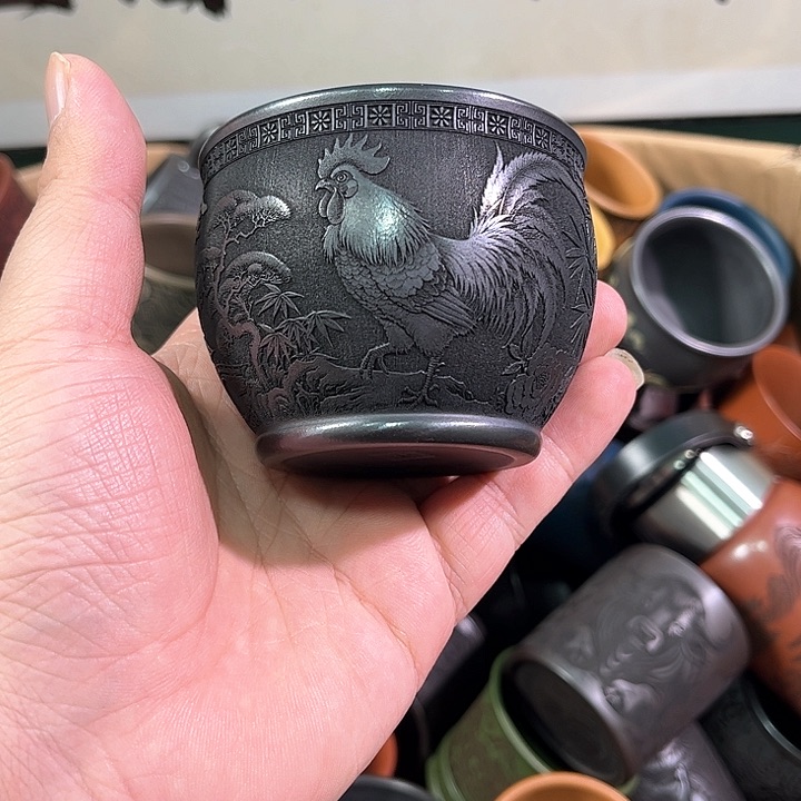 茶杯紫砂全手工紫砂主人杯