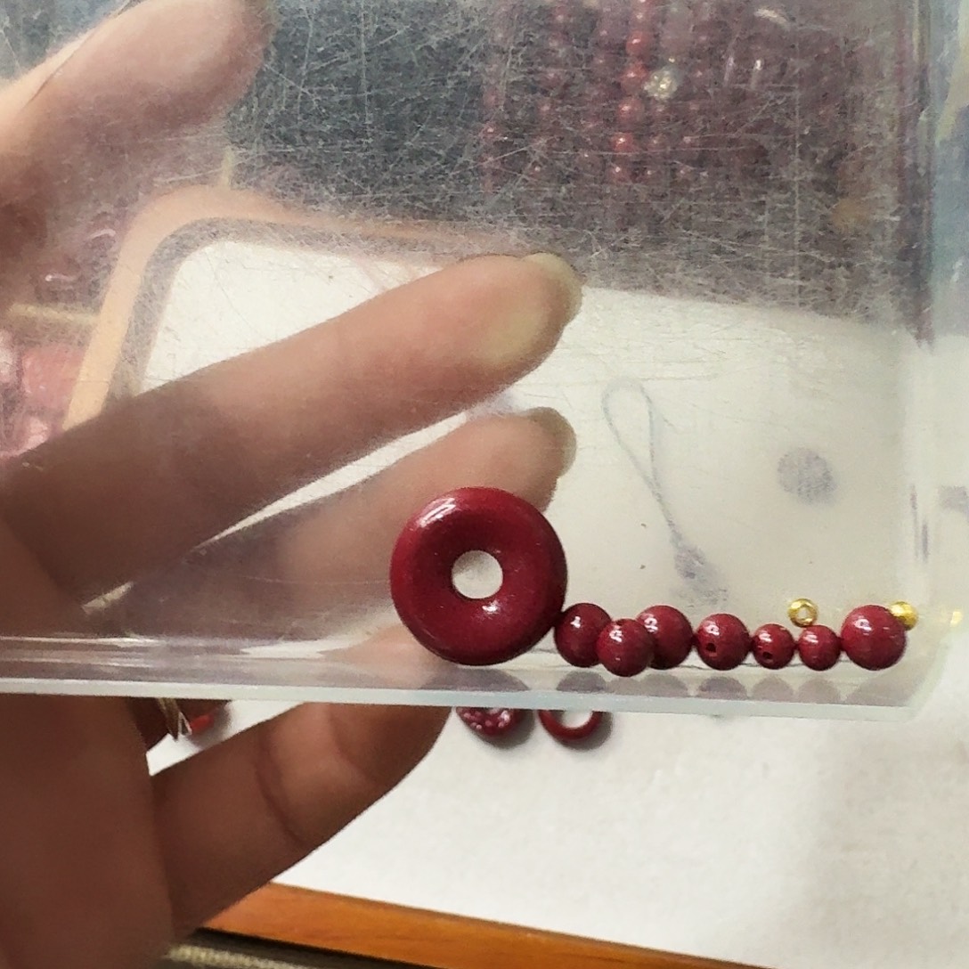 天然辰砂高含量紫金砂平安扣手机挂件