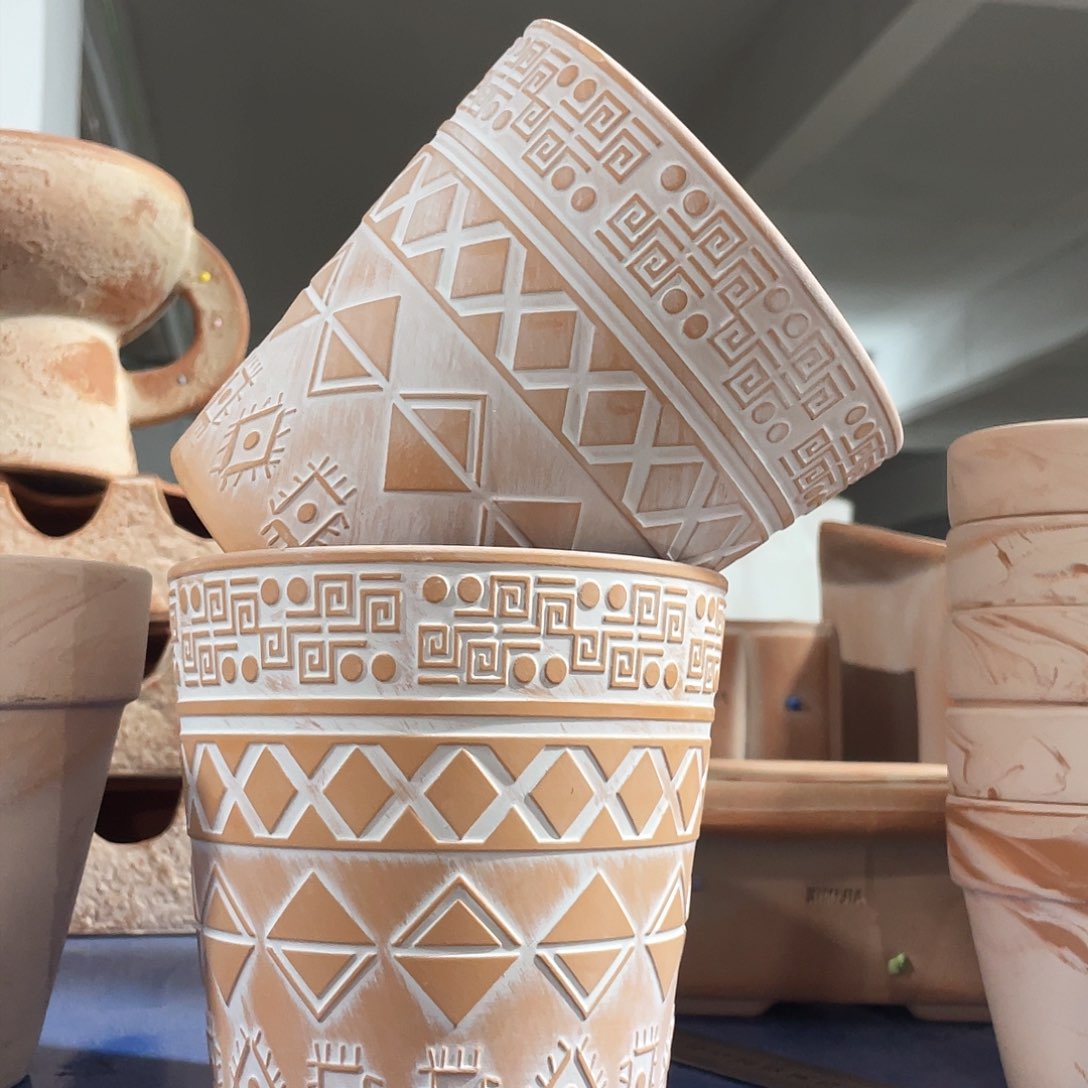 红陶图腾13×13  发两个