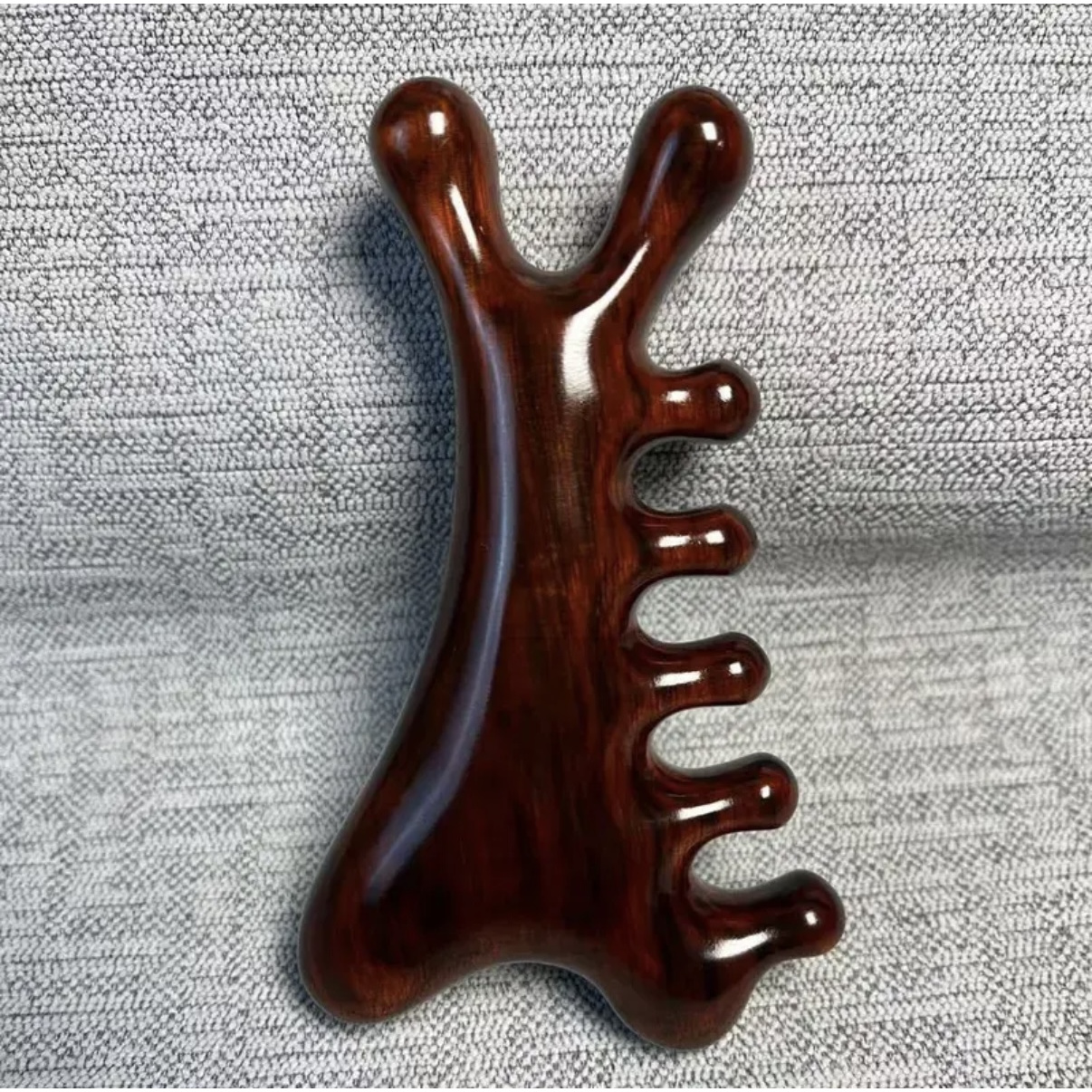 【紫檀产品】正宗紫檀木按摩梳头皮头疗按摩经络梳家用肩颈檀木男女