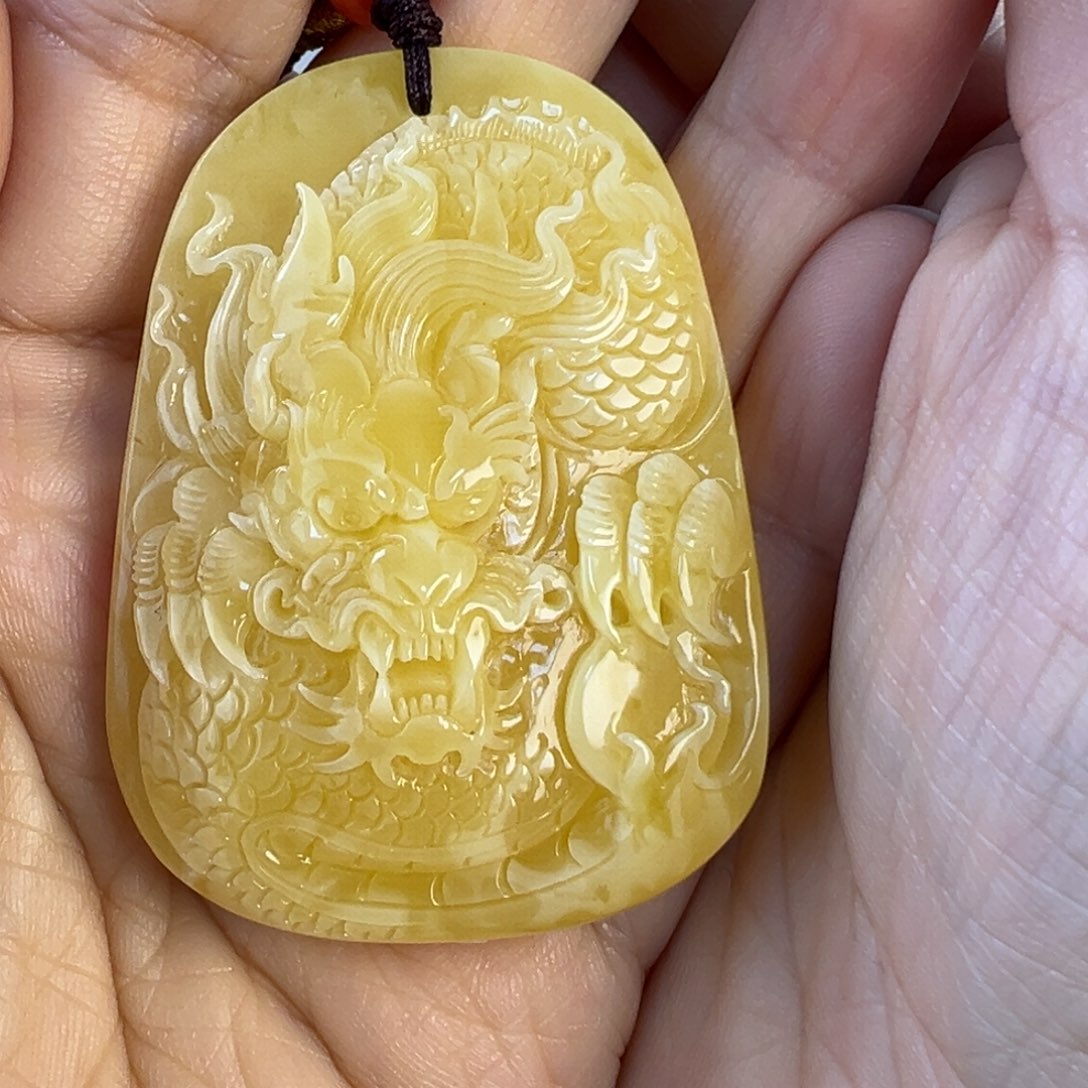 蜜蜡吊坠(赠链)未镶嵌小*子