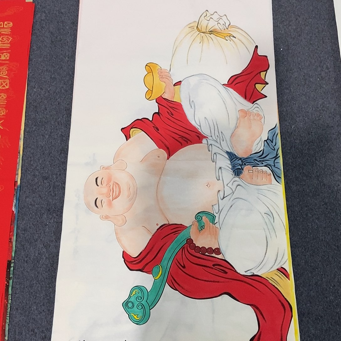 国画四尺人物一副
