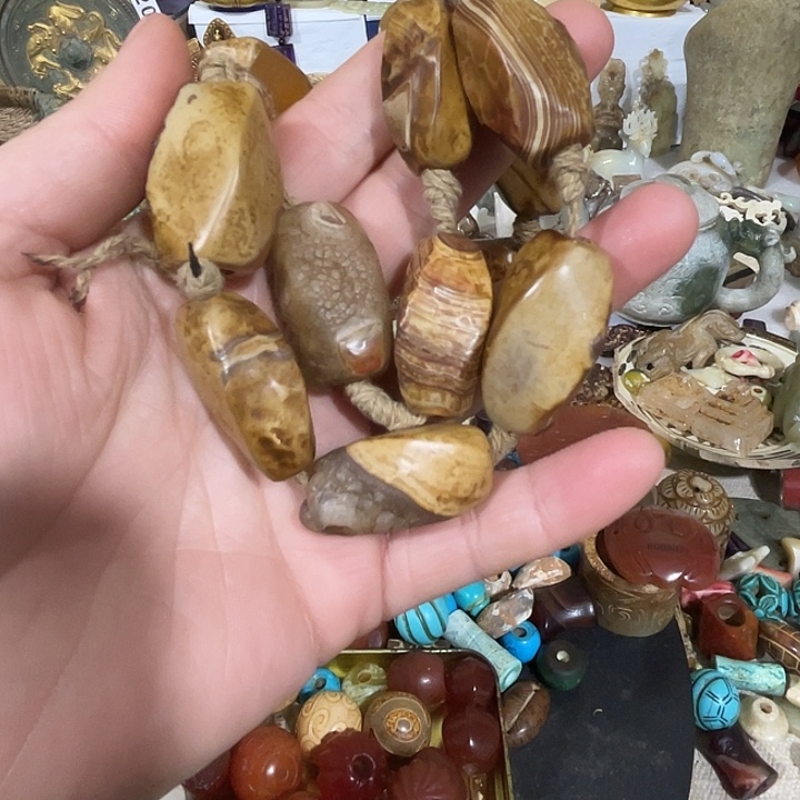 和田玉杂项未镶嵌开**光