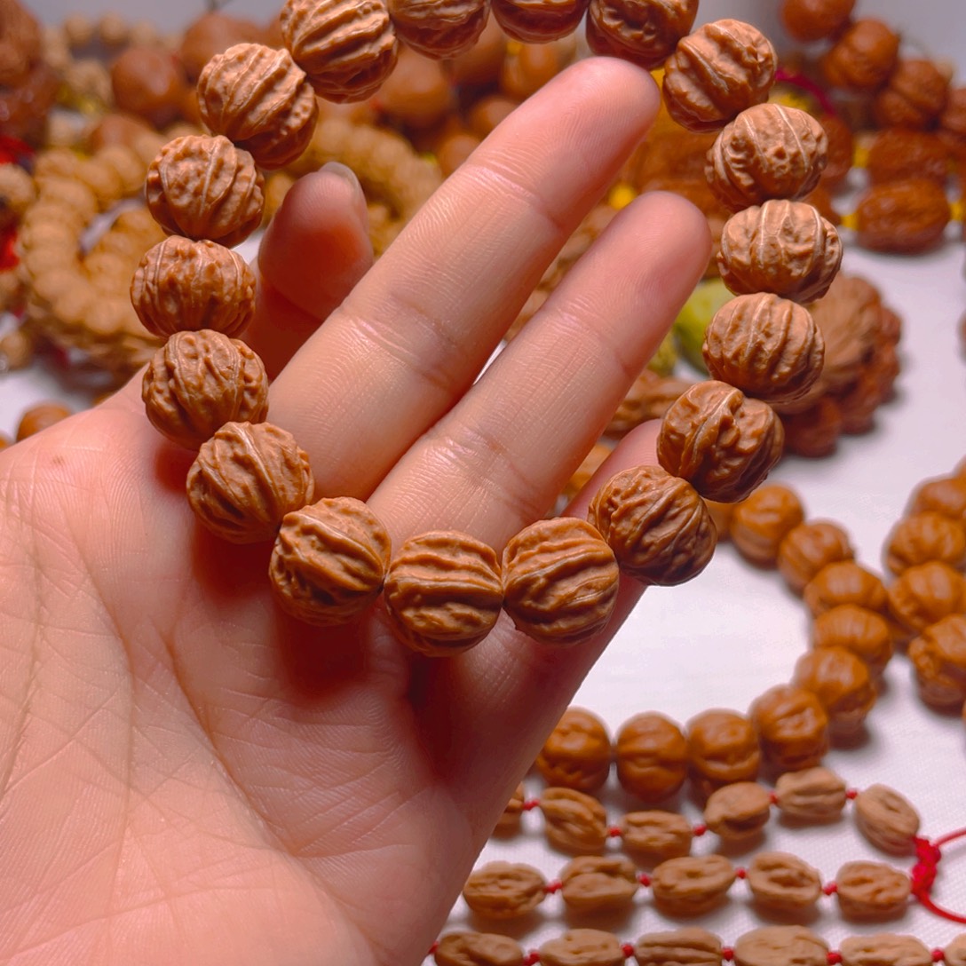 你***管文玩核桃手串京八棱