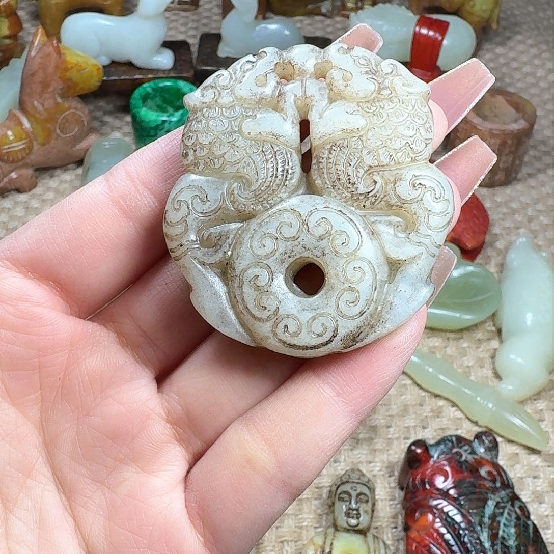 白玉菩提吊坠挂件