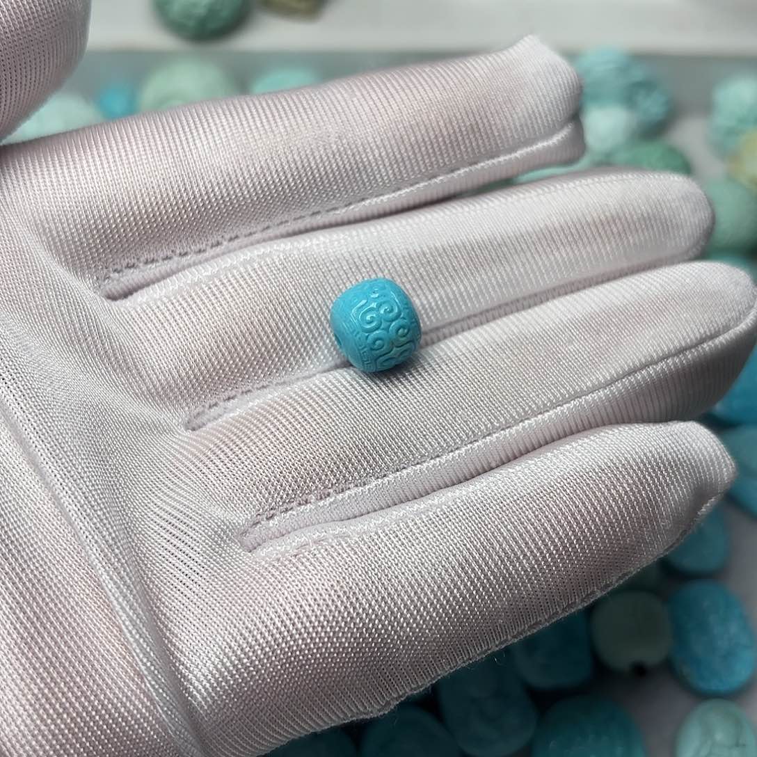 绿松石珠宝半成品未镶嵌共***_