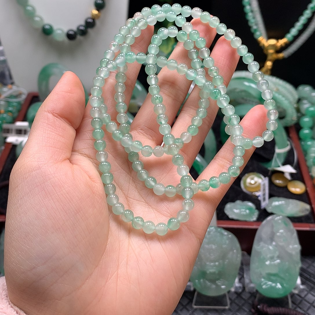 石英质玉未镶嵌项链