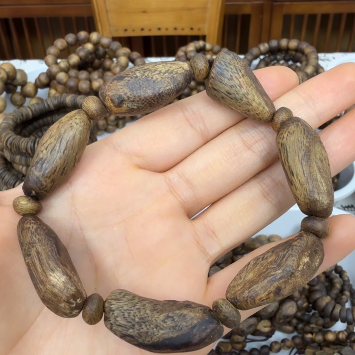 手串沉香沉香绿奇楠树丁留疤单圈高油单圈