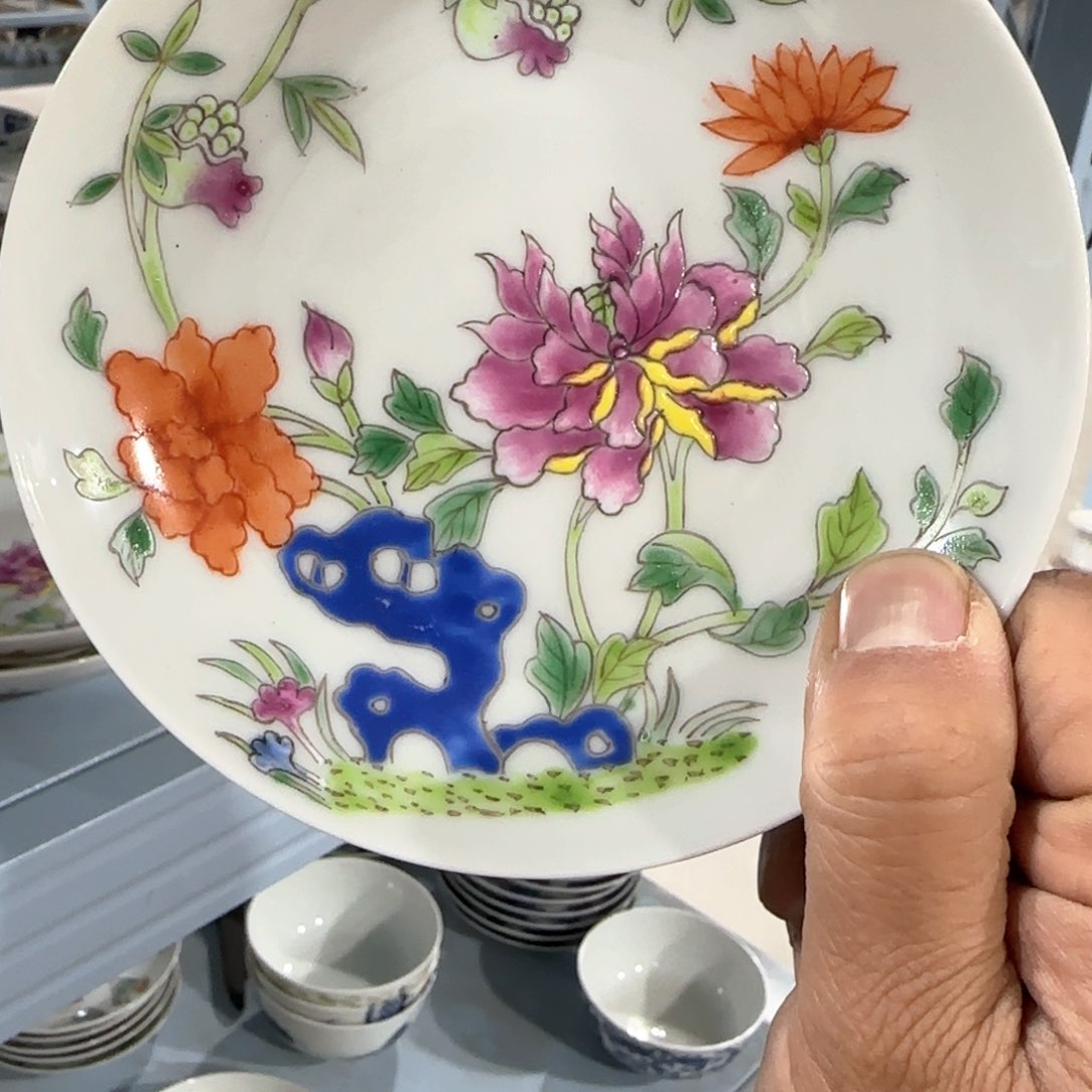 瓷片摆件手绘瓷器全部处理了吧