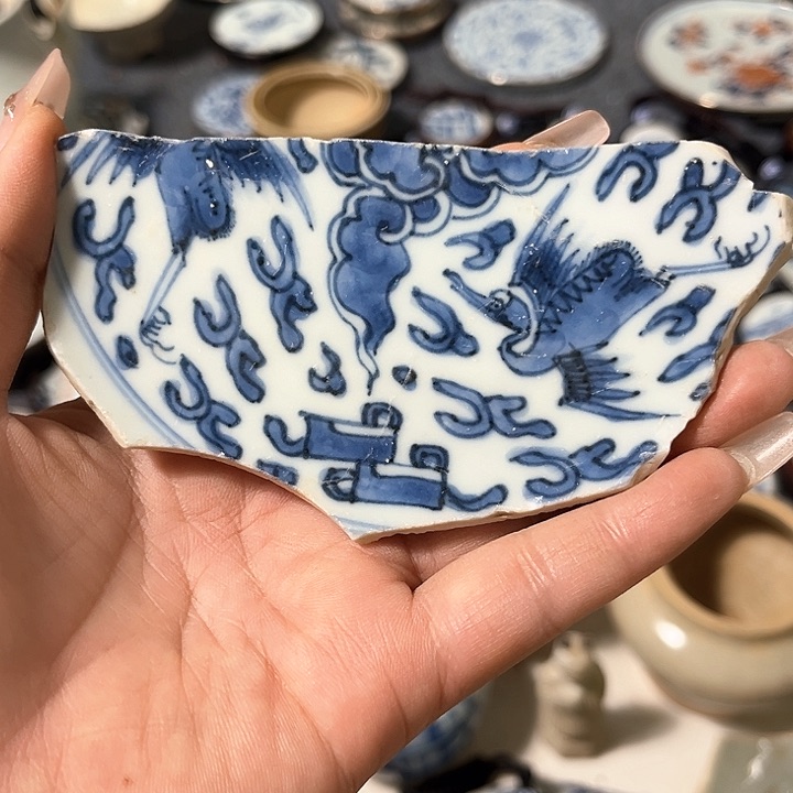瓷片瓷片茶托喝茶非常不错